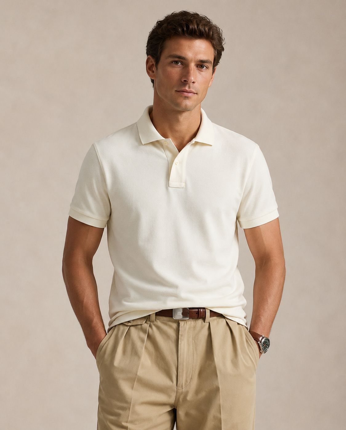Signature White Polo
