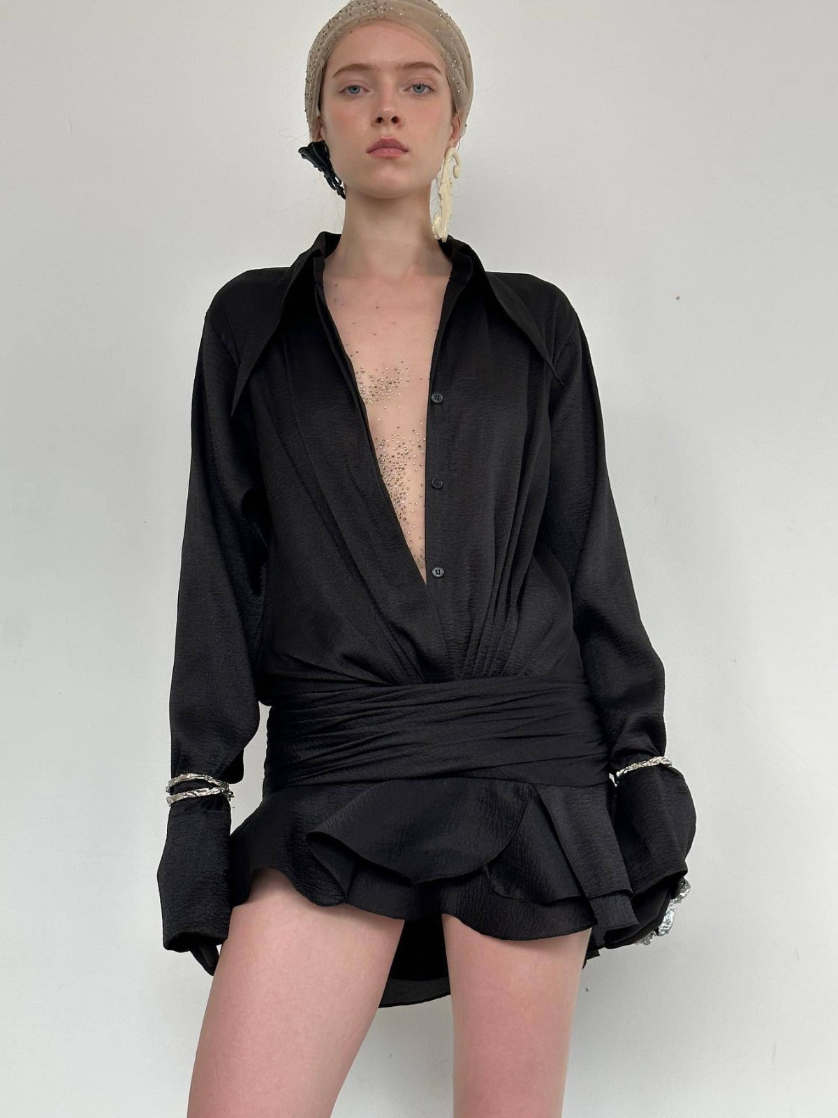 Lotus Leaf Shirt Dress