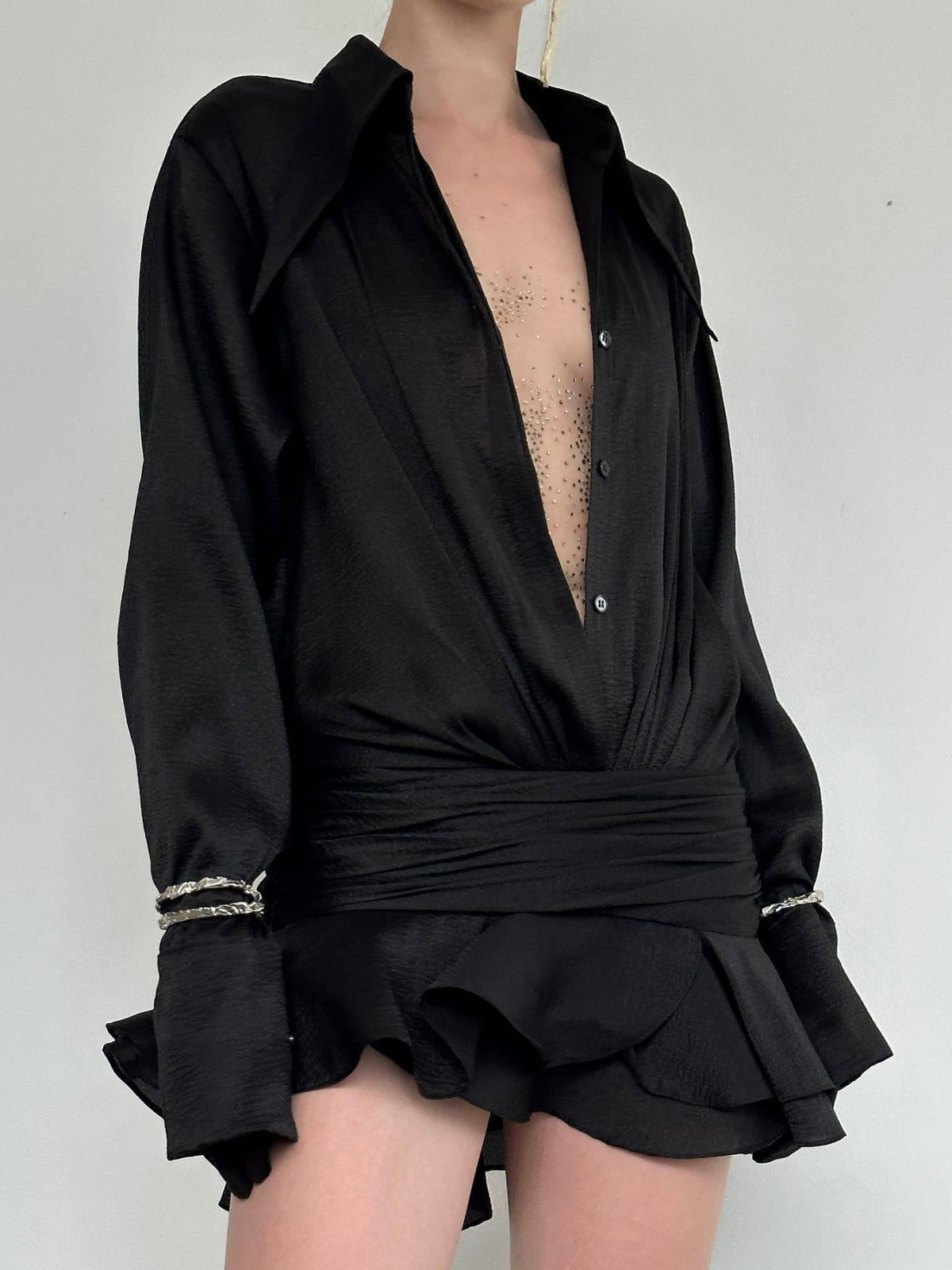 Lotus Leaf Shirt Dress