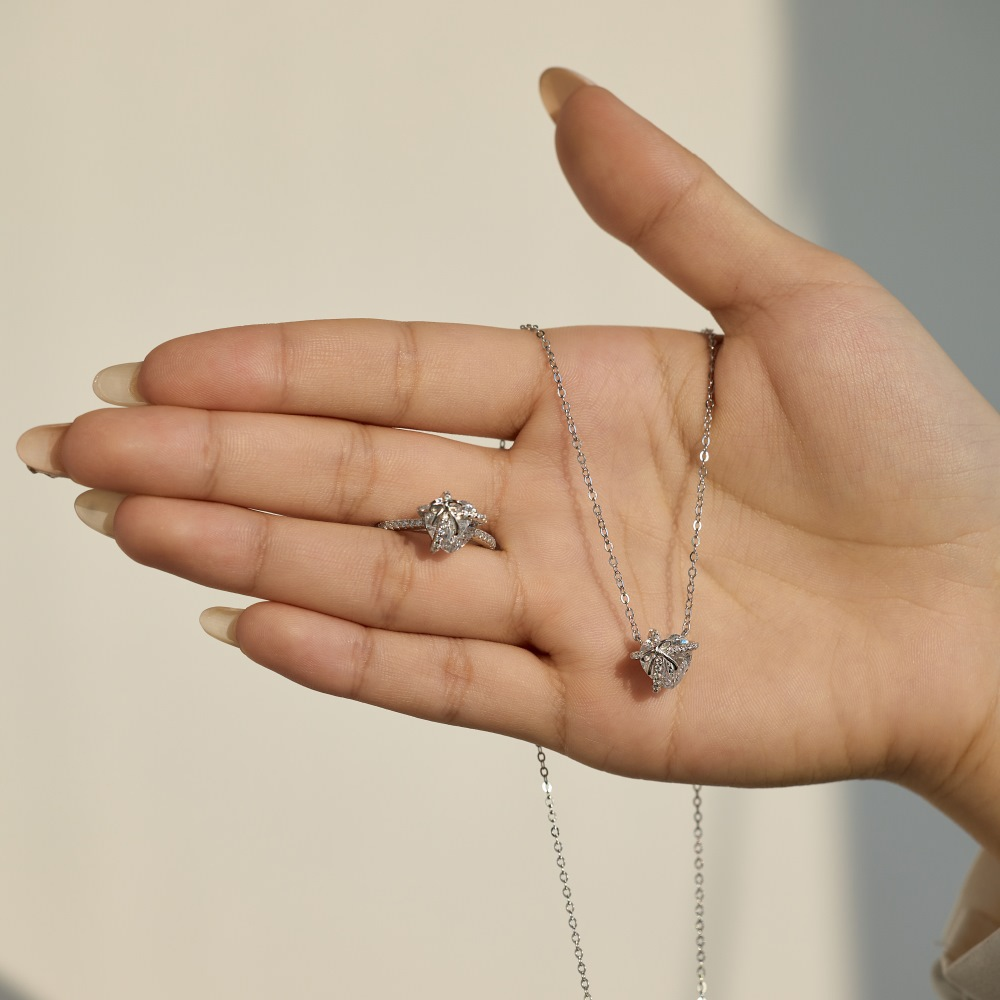 Sterling Silver Ring Necklace