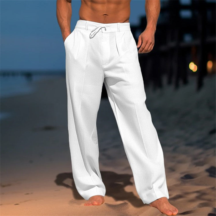 Casual Drawstring Trousers