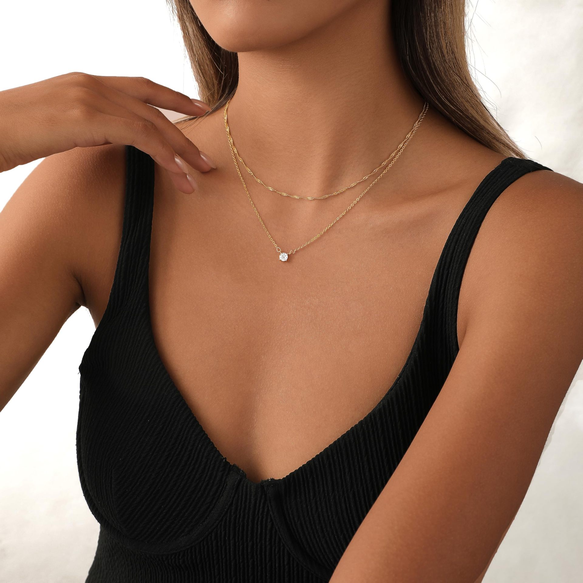 Stacked Copper Necklace