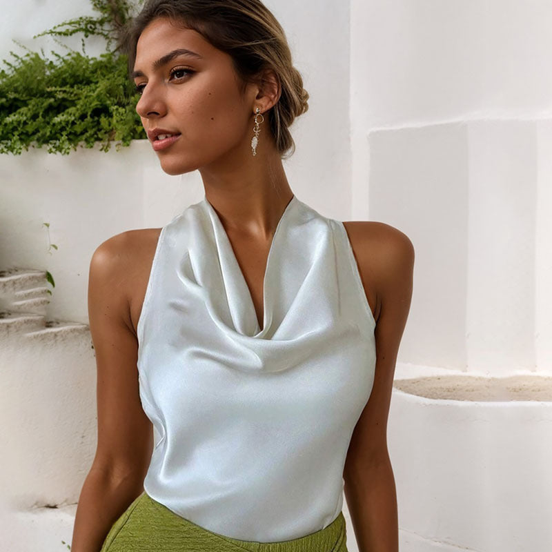 Swing Collar Halter Top