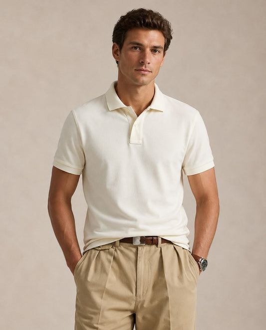 Signature White Polo