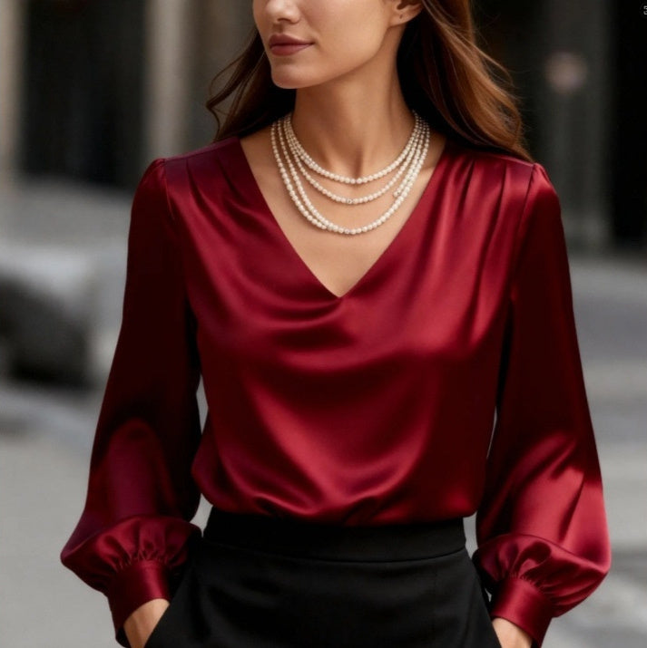 Bubble Sleeve Blouse