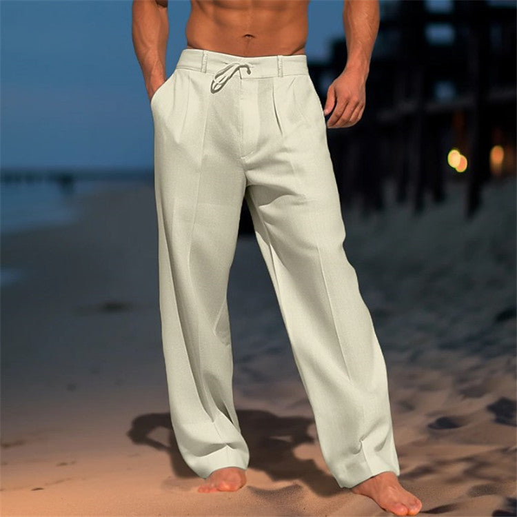 Casual Drawstring Trousers