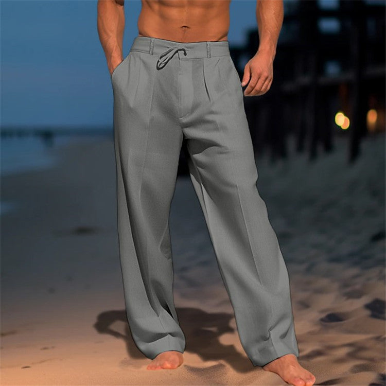 Casual Drawstring Trousers