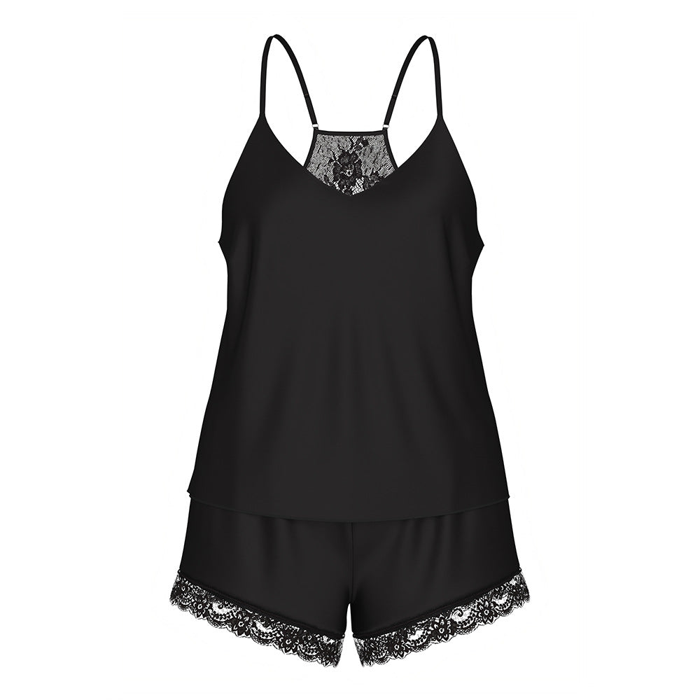 Lace-Panel Loungewear
